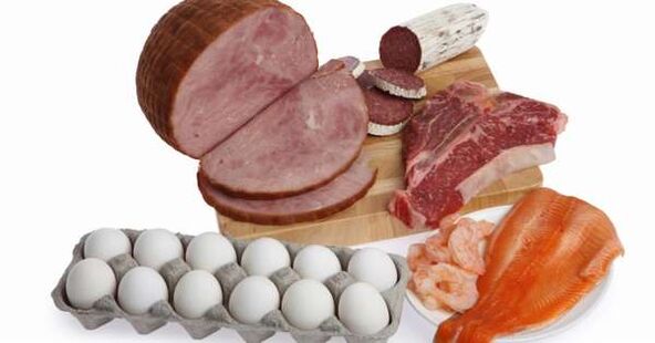 Products for a protein diet menu