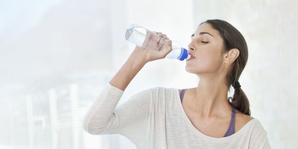 To lose weight fast you need to drink at least 2 liters of water a day. 