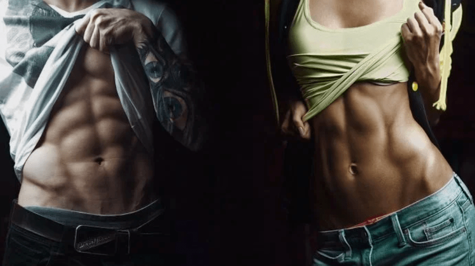 Weight loss in the abdomen and hips