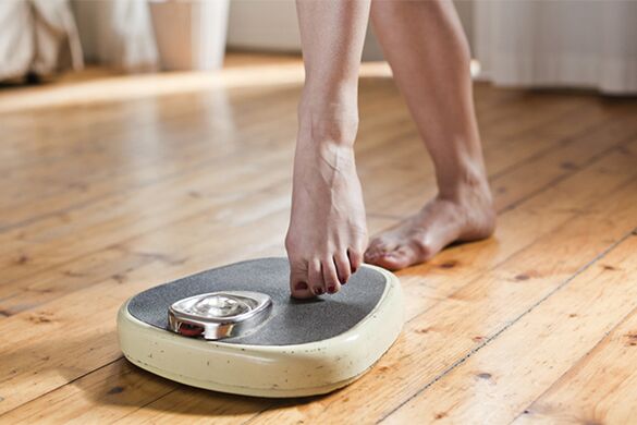weighed on the scale